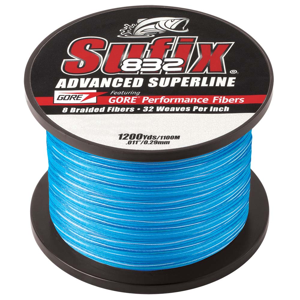 Sufix 832 Advanced Superline Braid - 15lb - Coastal Camo - 1200 yds OutdoorUp