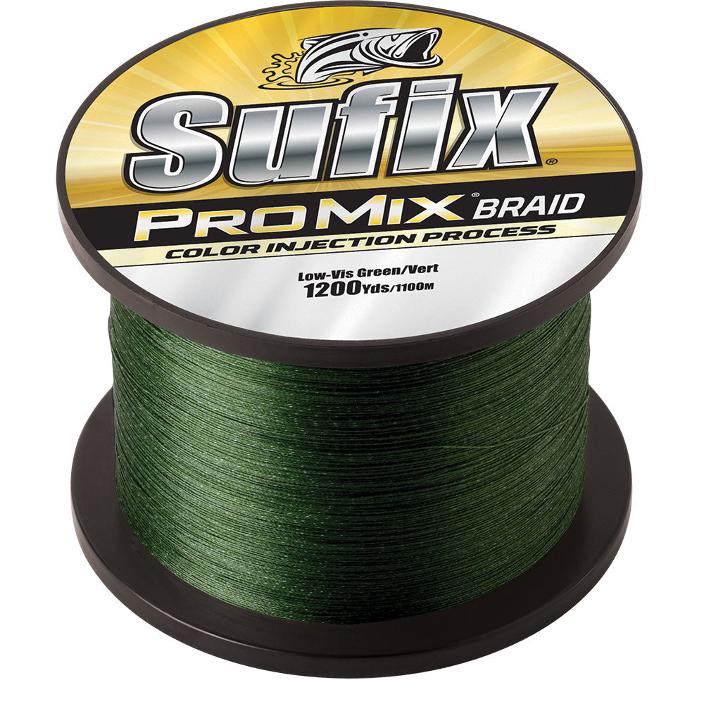 Sufix ProMix Braid - 15lb - Low-Vis Green - 1200 yds OutdoorUp
