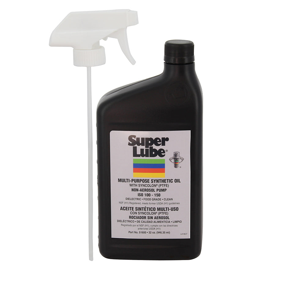 Super Lube Food Grade Synthetic Oil - 1qt Trigger Sprayer OutdoorUp