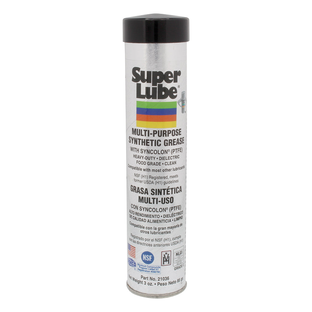 Super Lube Multi-Purpose Synthetic Grease w/Syncolon (PTFE) - 3oz Cartridge OutdoorUp