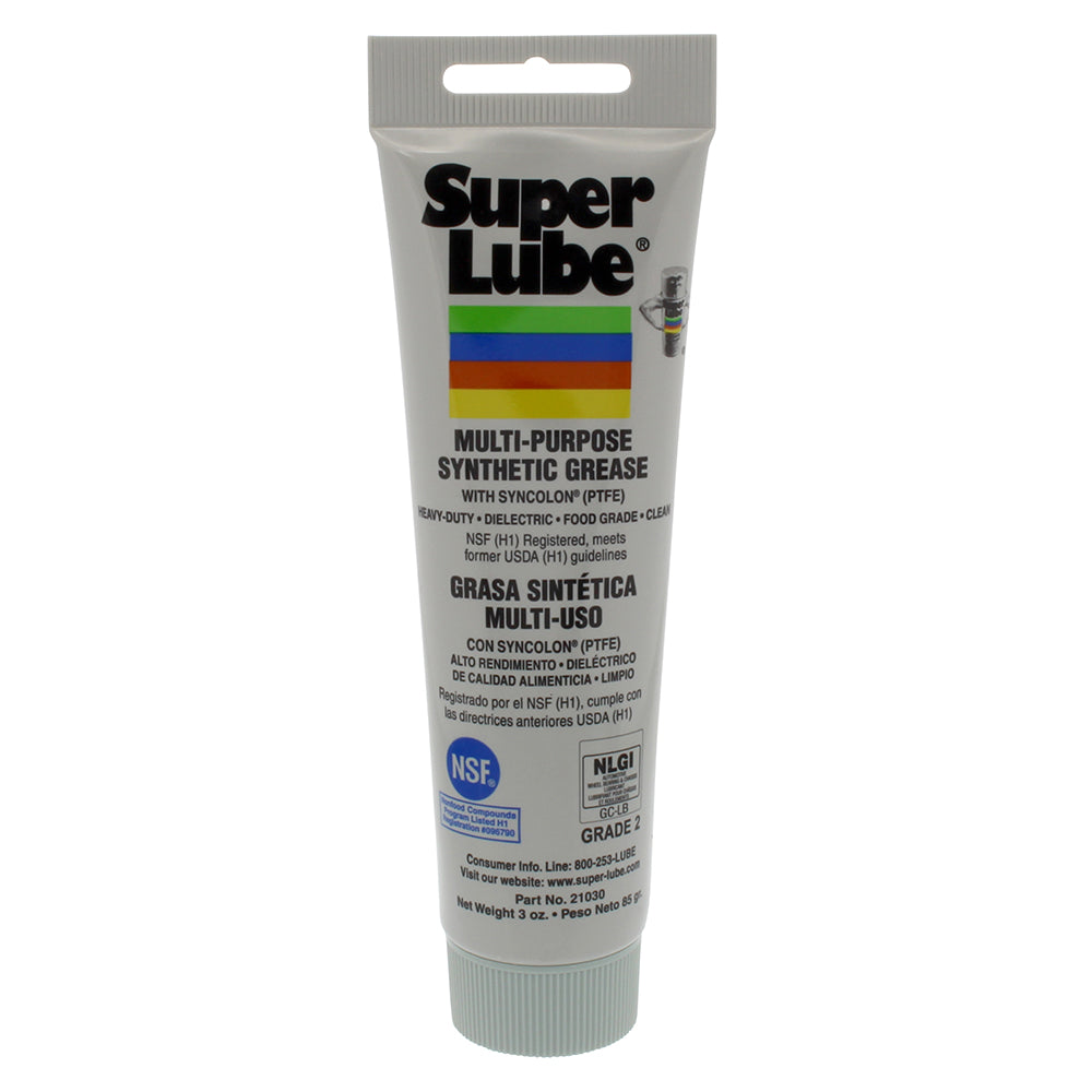 Super Lube Multi-Purpose Synthetic Grease w/Syncolon (PTFE) - 3oz Tube OutdoorUp