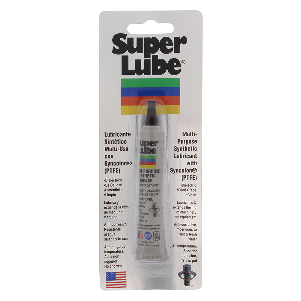 Super Lube Multi-Purpose Synthetic Grease w/Syncolon (PTFE) - .5oz Tube OutdoorUp