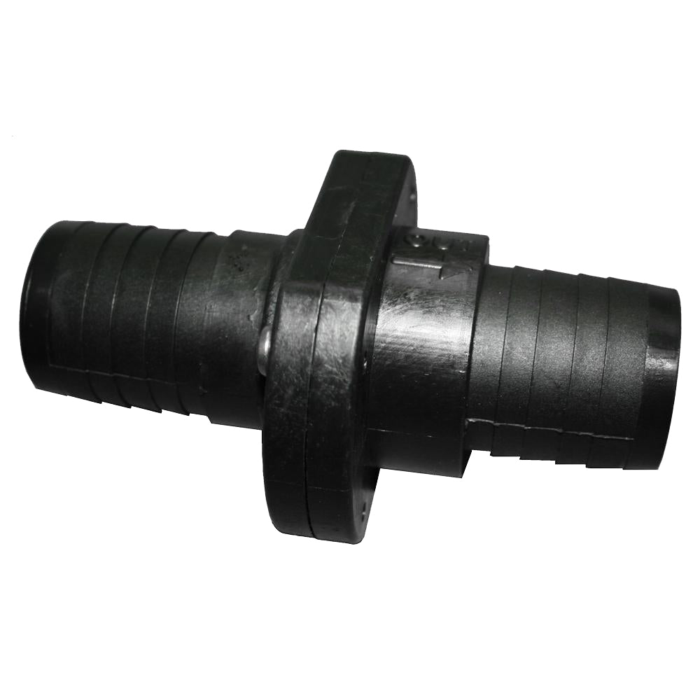 T-H Marine Double Barb Inline Scupper Check Valve - 1-1/2" - Black OutdoorUp