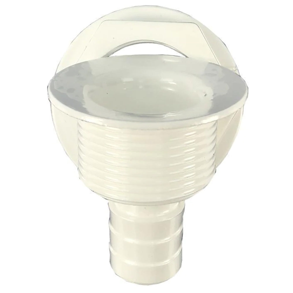 T-H Marine Straight Barbed All-Purpose Drain - White OutdoorUp