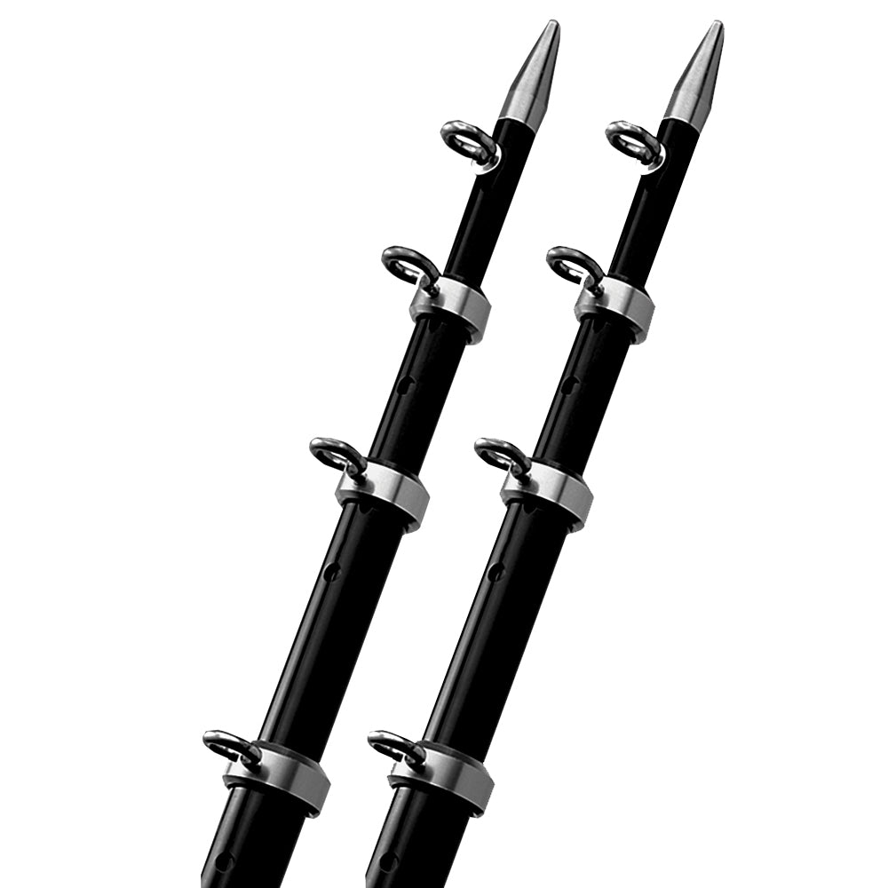 TACO 15' Black/Silver Outrigger Poles - 1-1/8" Diameter OutdoorUp