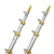 TACO 15' Telescopic Outrigger Poles 1-1/8" - Silver/Gold OutdoorUp