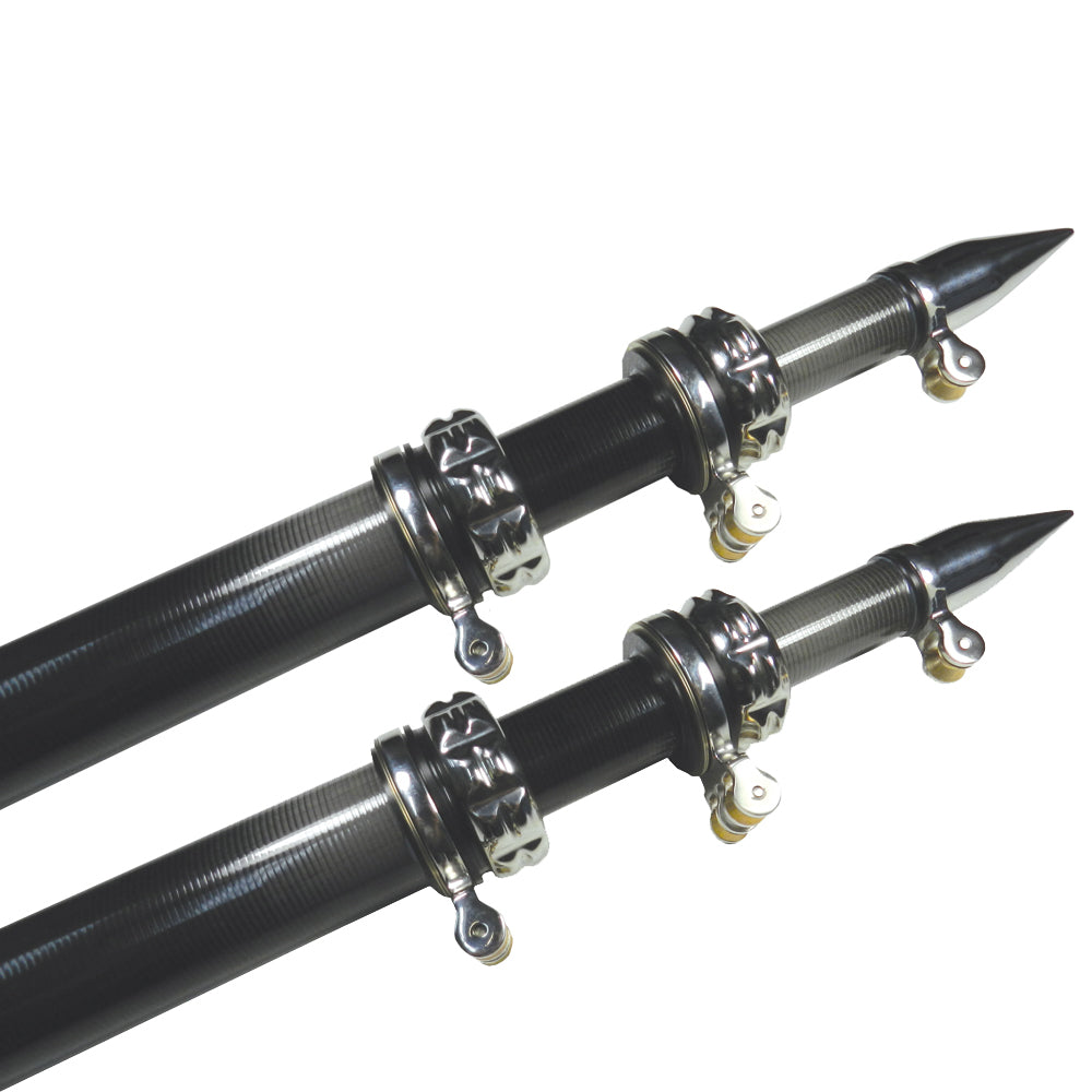 TACO 20' Carbon Fiber Outrigger Poles - Pair - Black OutdoorUp