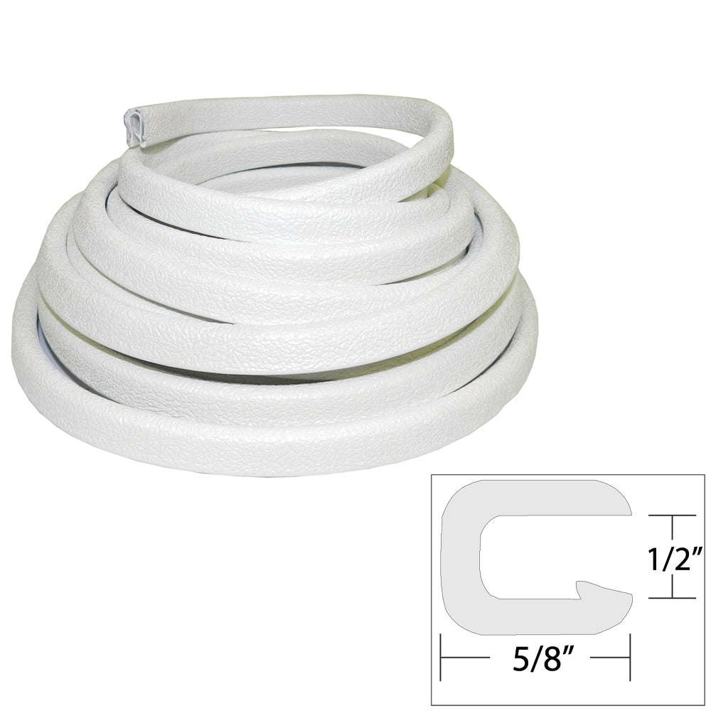 TACO Flexible Vinyl Trim - 1/2" Opening x "W x 25'L - White OutdoorUp