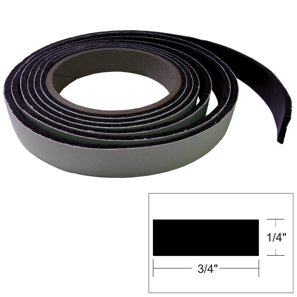 TACO Hatch Tape - 8'L x 1/4"H x "W - Black OutdoorUp