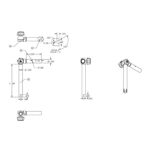 TACO ShadeFin Adjustable Rod Holder Mount OutdoorUp