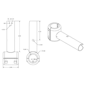 TACO ShadeFin Fixed Clamp-On Mount OutdoorUp