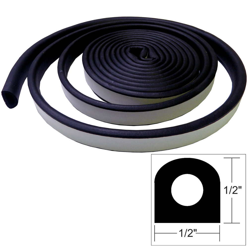 TACO Weather Seal - 10'L x 1/2"W x 1/2"H - Black OutdoorUp