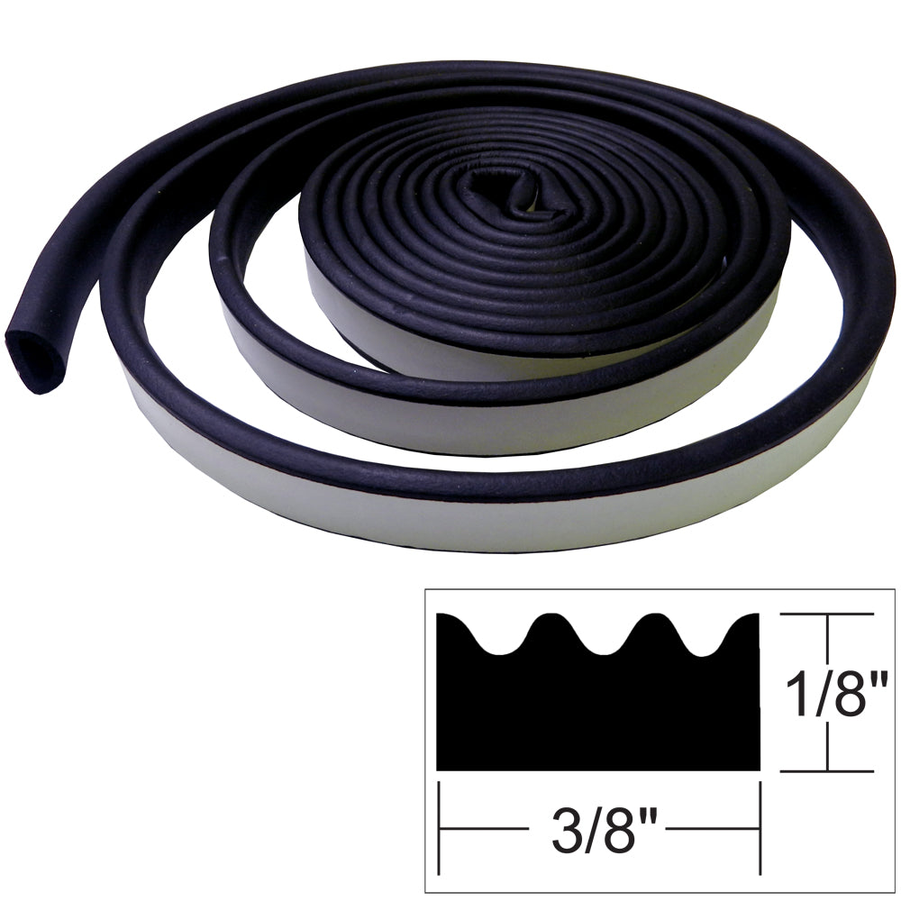 TACO Weather Seal - 10'L x "H x 3/8"W - Black OutdoorUp