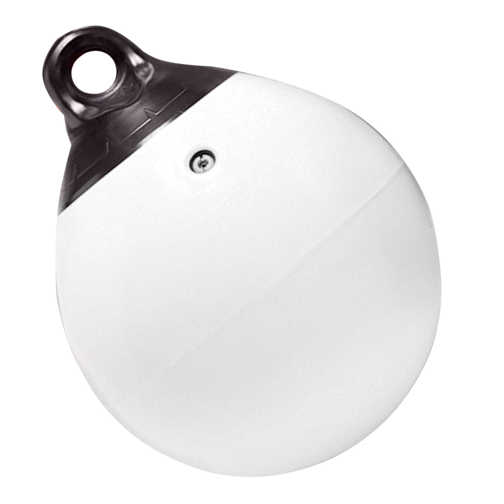 Taylor Made 12" Tuff End Inflatable Vinyl Buoy - White OutdoorUp