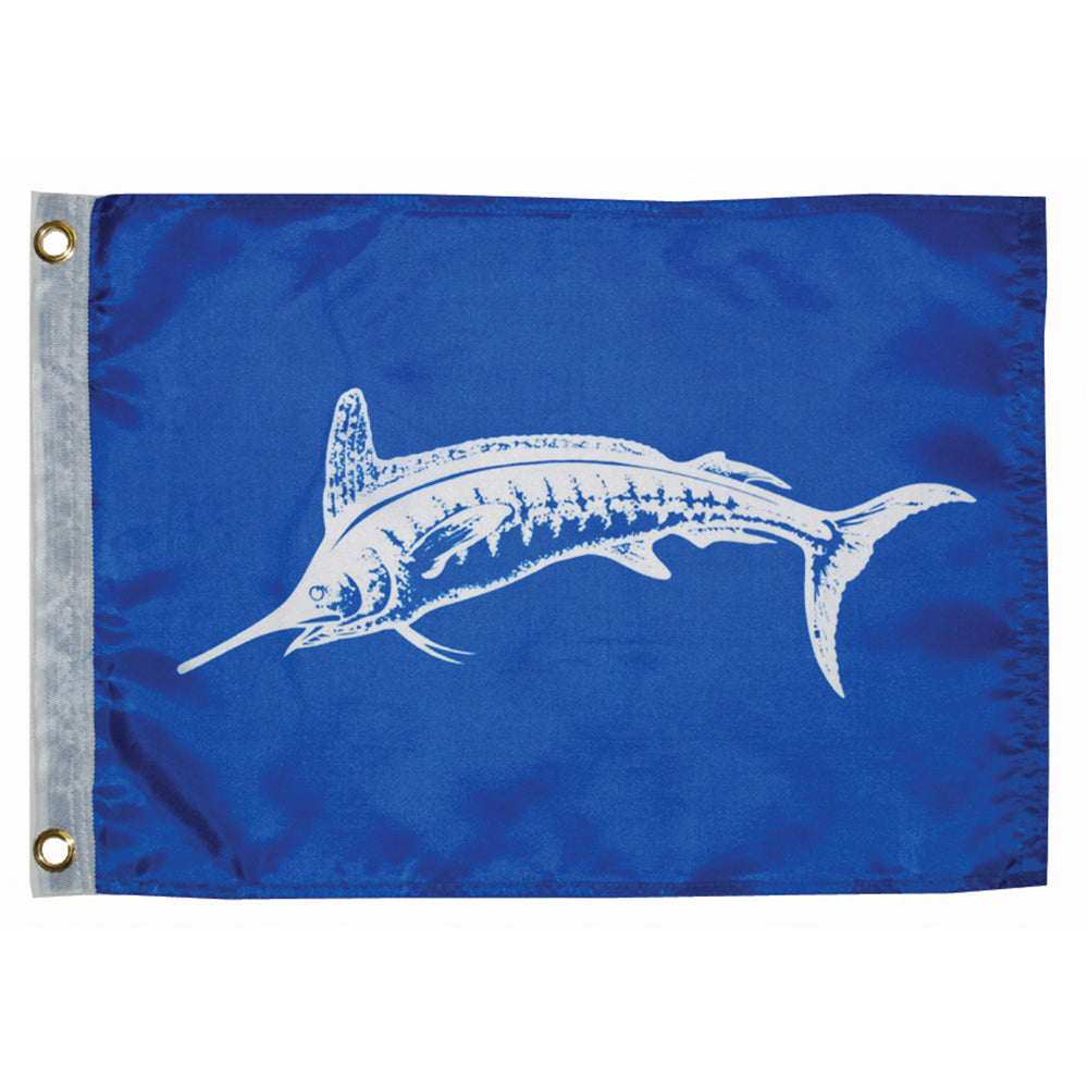 Taylor Made 12" x 18" White Marlin Flag OutdoorUp