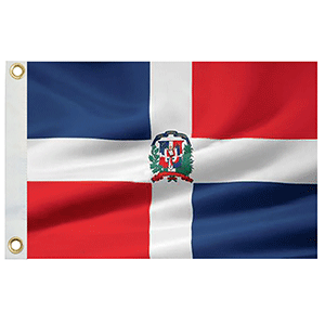 Taylor Made Dominican Republic Flag 12" x 18" Nylon OutdoorUp