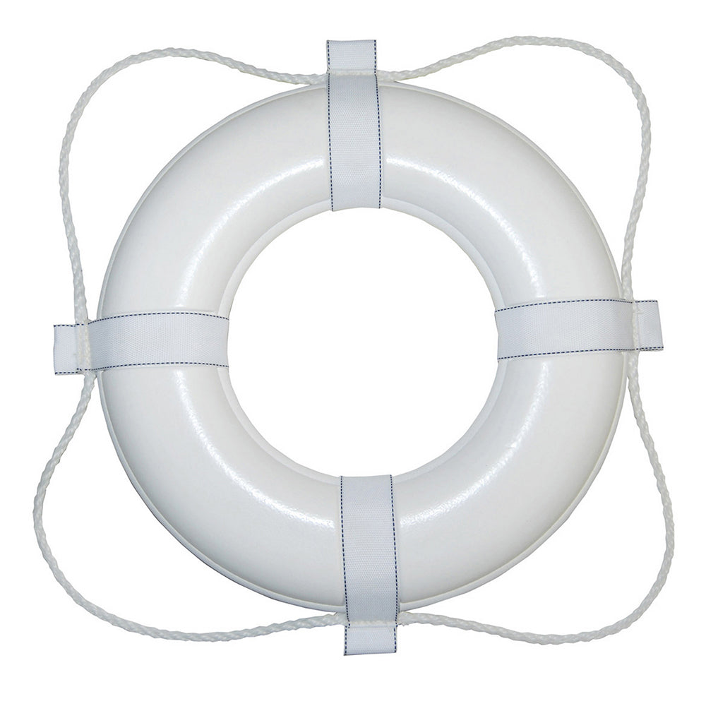 Taylor Made Foam Ring Buoy - 20" - White w/White Grab Line OutdoorUp