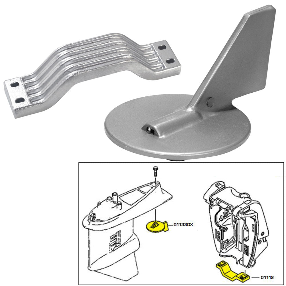 Tecnoseal Anode Kit - Yamaha 150-200HP - Aluminum OutdoorUp