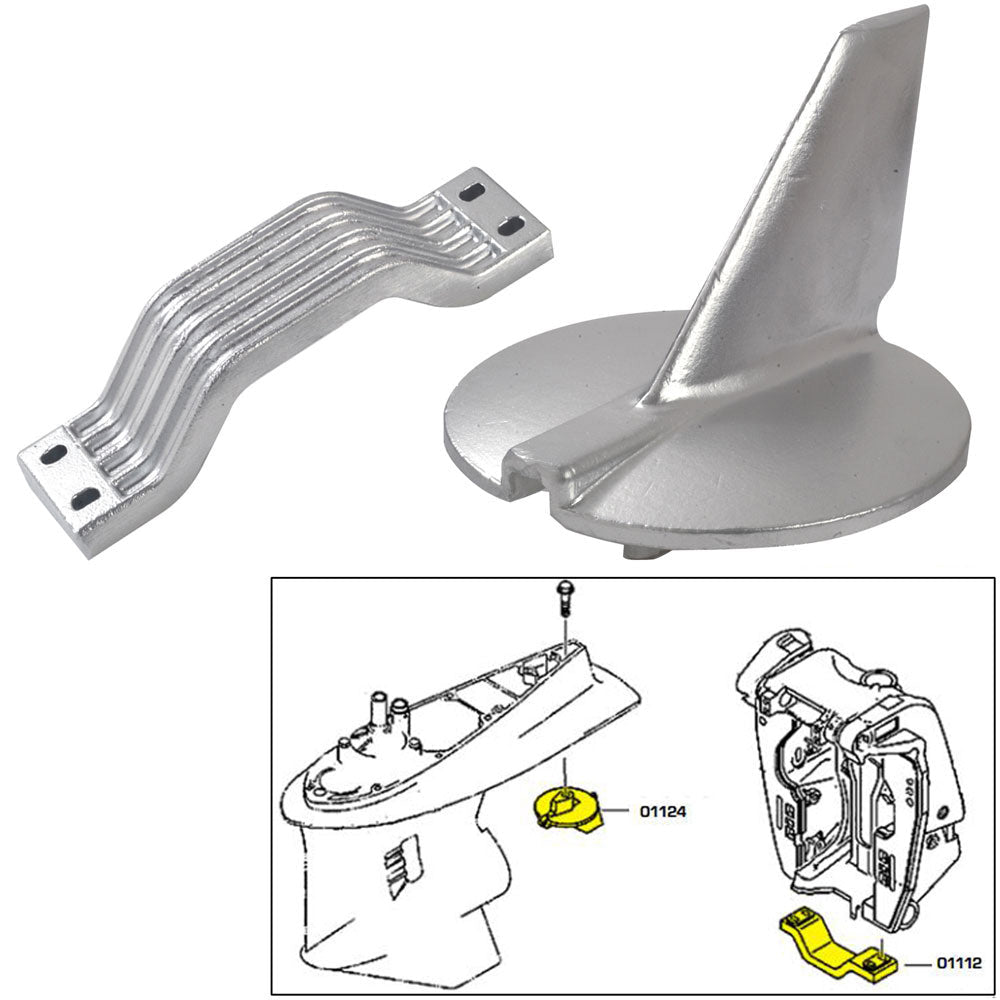 Tecnoseal Anode Kit - Yamaha 200-250 HP - Magnesium OutdoorUp