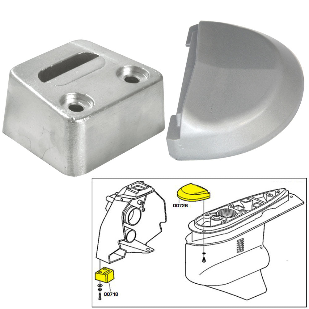 Tecnoseal Anode Kit w/Hardware - Volvo SX - Magnesium OutdoorUp