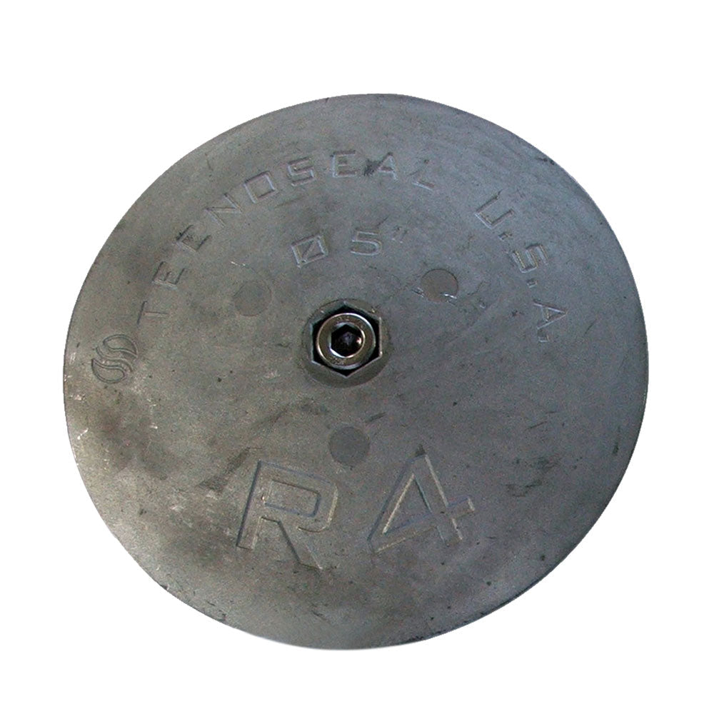 Tecnoseal R4 Rudder Anode - Zinc - 5" Diameter x 5/8" Thickness OutdoorUp