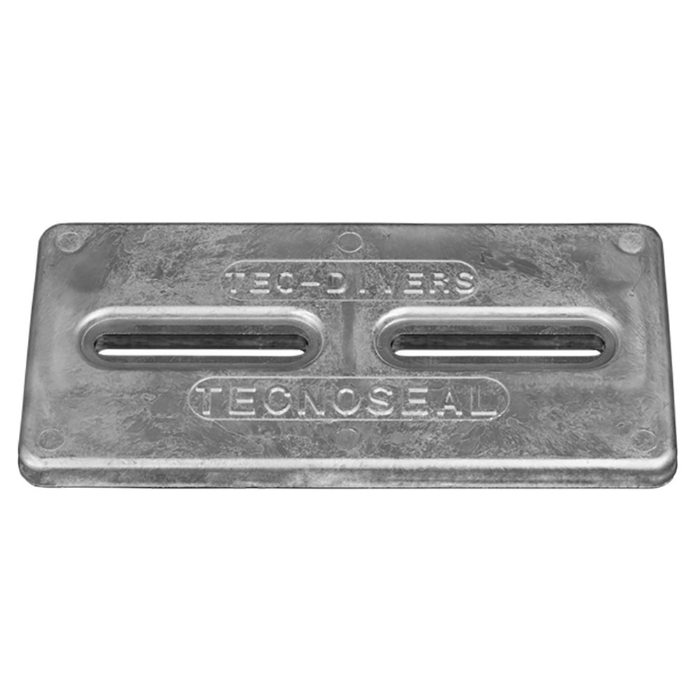 Tecnoseal Rectangular Zinc Plate Anode w/Inserts - 12" x 6" x 1" OutdoorUp