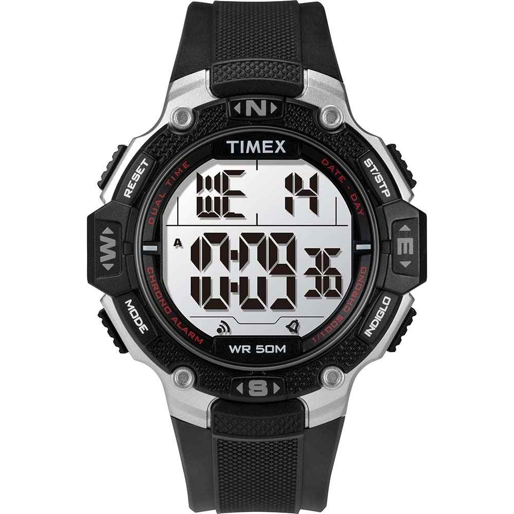 Timex DGTL 42mm Watch - Black Resin Strap OutdoorUp