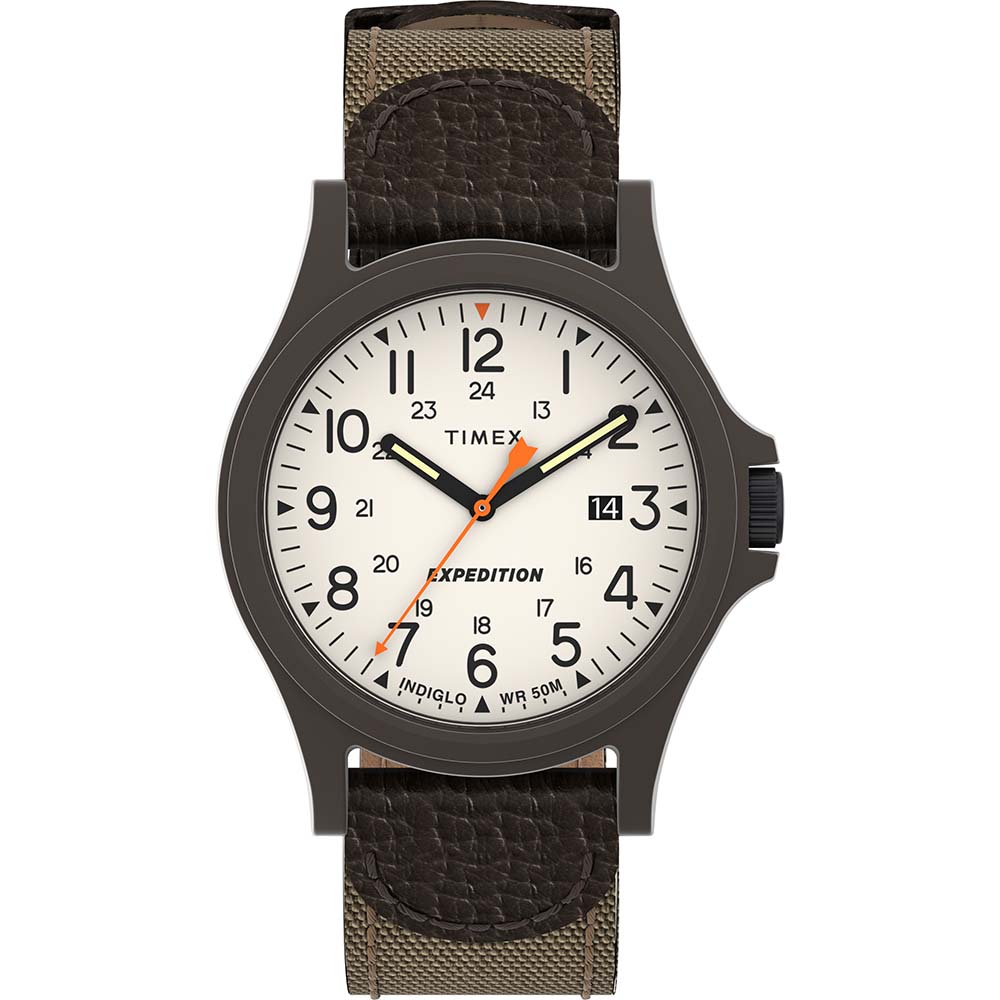 Timex Expedition Acadia Watch - Brown Natural Dial - Brown Strap OutdoorUp