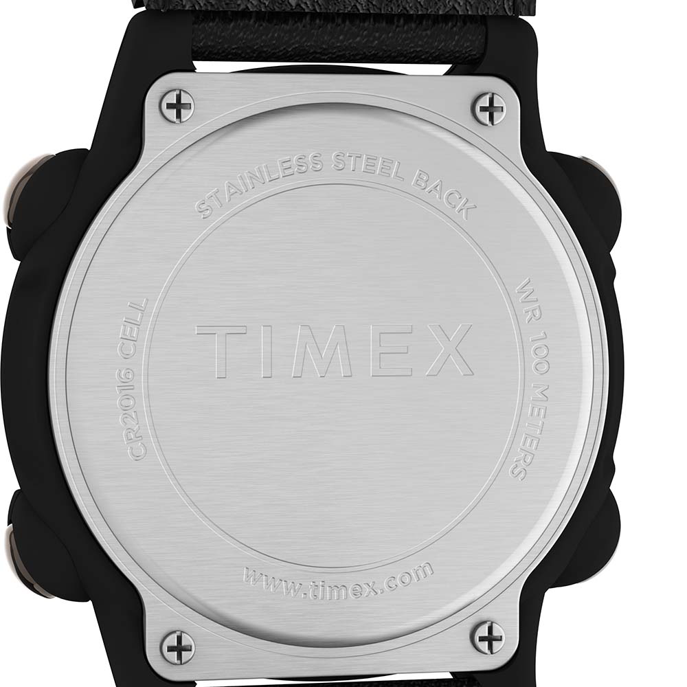 Timex Expedition Chrono 39mm Watch - Black Leather Strap OutdoorUp