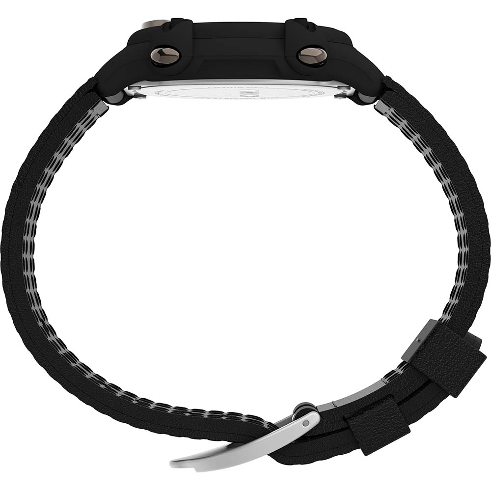 Timex Expedition Chrono 39mm Watch - Black Leather Strap OutdoorUp