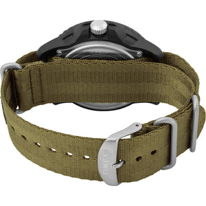 Timex Gallatin Nylon Slip-Thru Watch - Solar Green/Black Dial OutdoorUp
