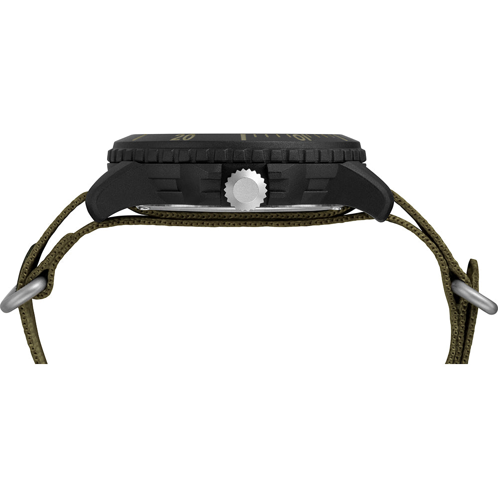 Timex Gallatin Nylon Slip-Thru Watch - Solar Green/Black Dial OutdoorUp