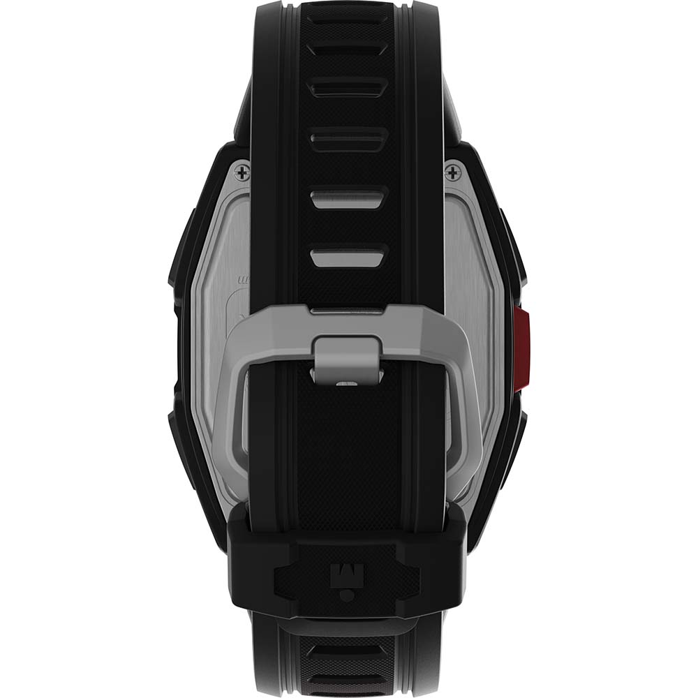 Timex IRONMAN T300 Silicone Strap Watch - Black/Red OutdoorUp
