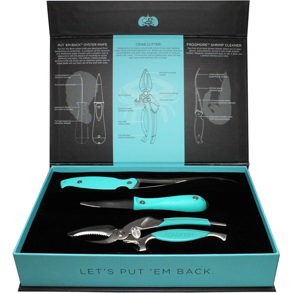 Toadfish Coastal Kitchen Collection - Oyster Knife, Shrimp Cleaner  Crab Cutter OutdoorUp