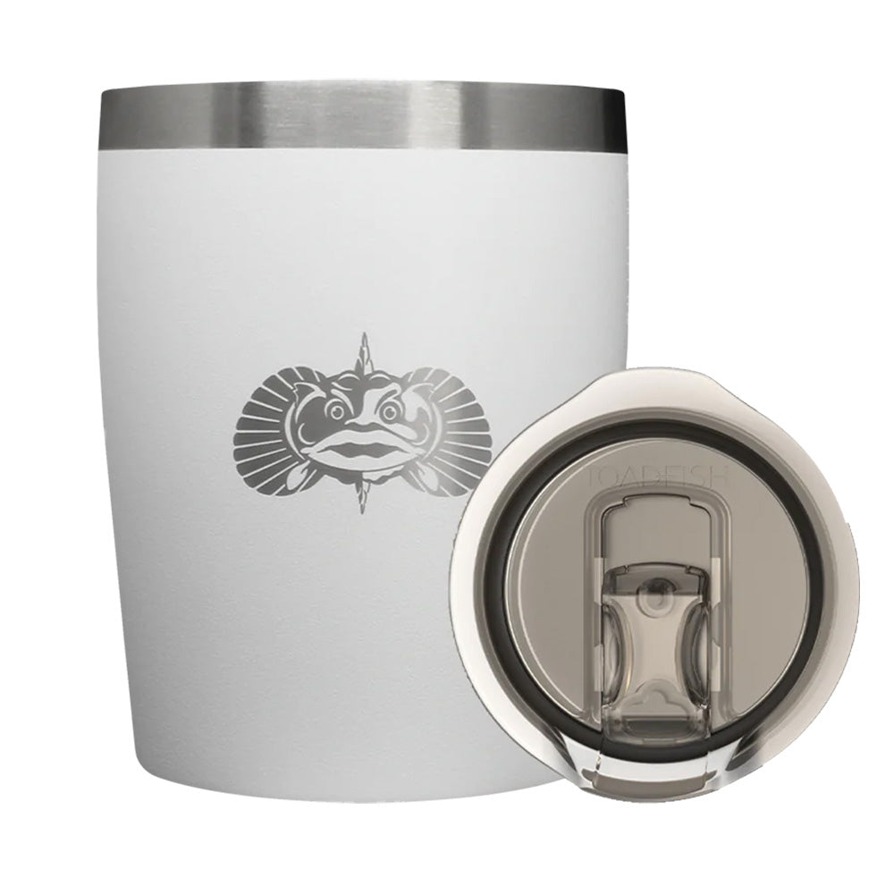 Toadfish Non-Tipping 10oz Rocks Tumbler - White OutdoorUp