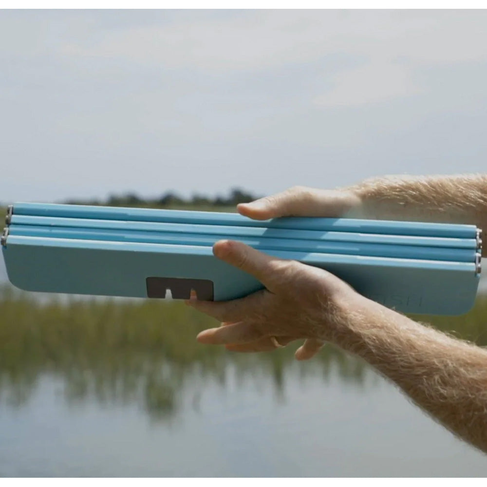 Toadfish XL Stowaway Folding Cutting Board w/Built-In Knife Sharpener - Teal OutdoorUp