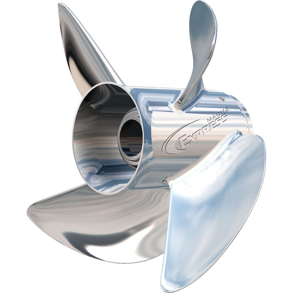 Turning Point Express Mach4 - Left Hand - Stainless Steel Propeller - EX1/EX2-1317-4L - 4-Blade - 13.25" x 17 Pitch OutdoorUp