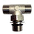 Uflex Boss Style T-Fitting - Nickel - ORB 6 to 3/8" COMP OutdoorUp