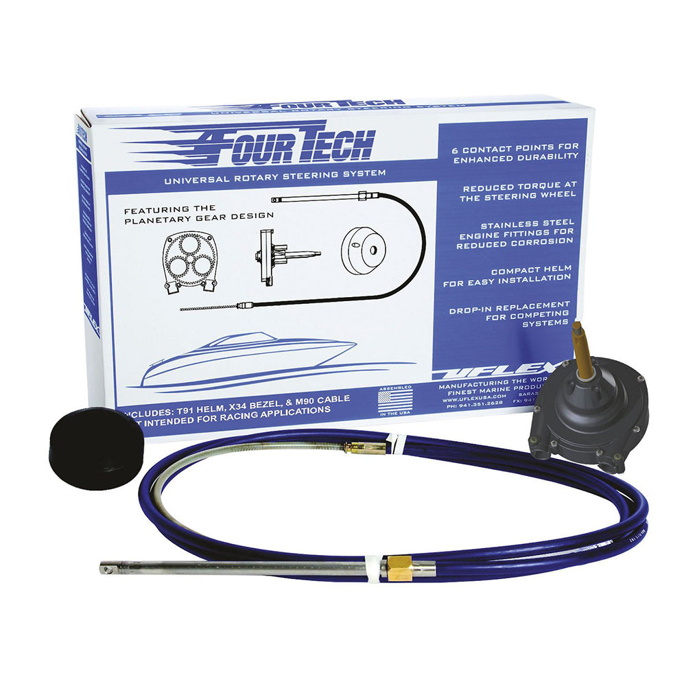 Uflex Fourtech 13' Mach Rotary Steering System w/Helm, Bezel & Cable OutdoorUp