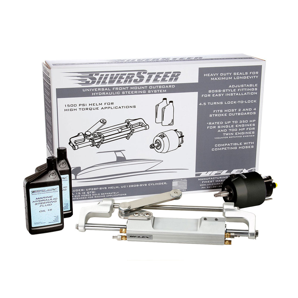 Uflex SilverSteer 2.0 High-Performance Front Mount Outboard Hydraulic Steering System - 1500PSI FM V2 OutdoorUp