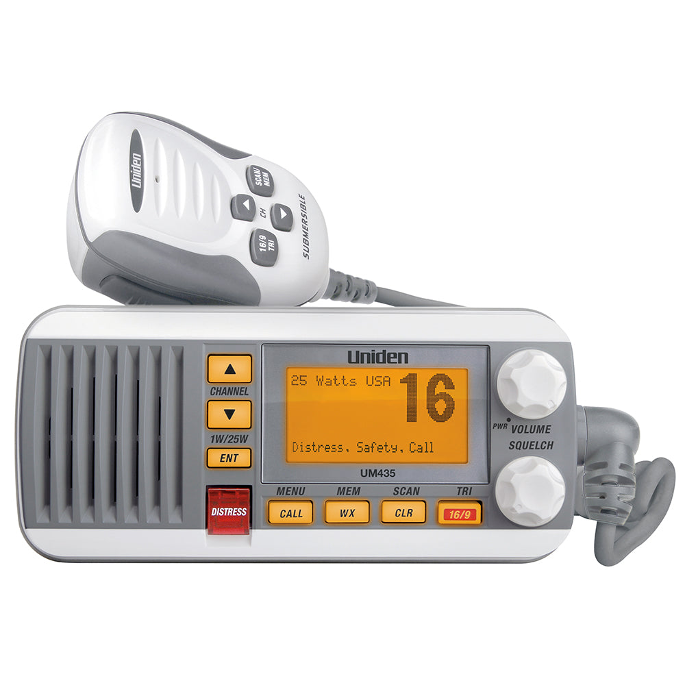 Uniden UM435 Fixed Mount VHF Radio - White OutdoorUp