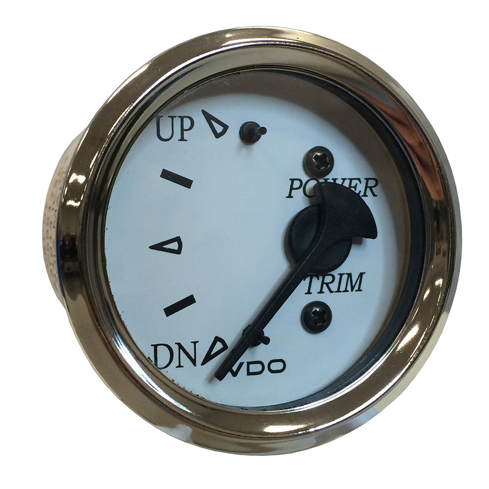 VDO Cockpit Marine 52MM (2-1/16") Trim Gauge f/Johnson/Envinrude Engines - White Dial/Chrome Bezel OutdoorUp