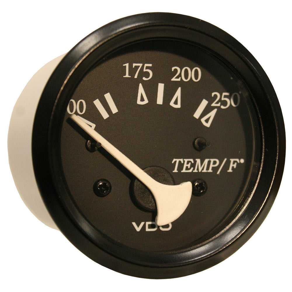 VDO Cockpit Marine 52mm (2-1/16") 250 F Water Temperature Gauge - Black Dial/Bezel OutdoorUp