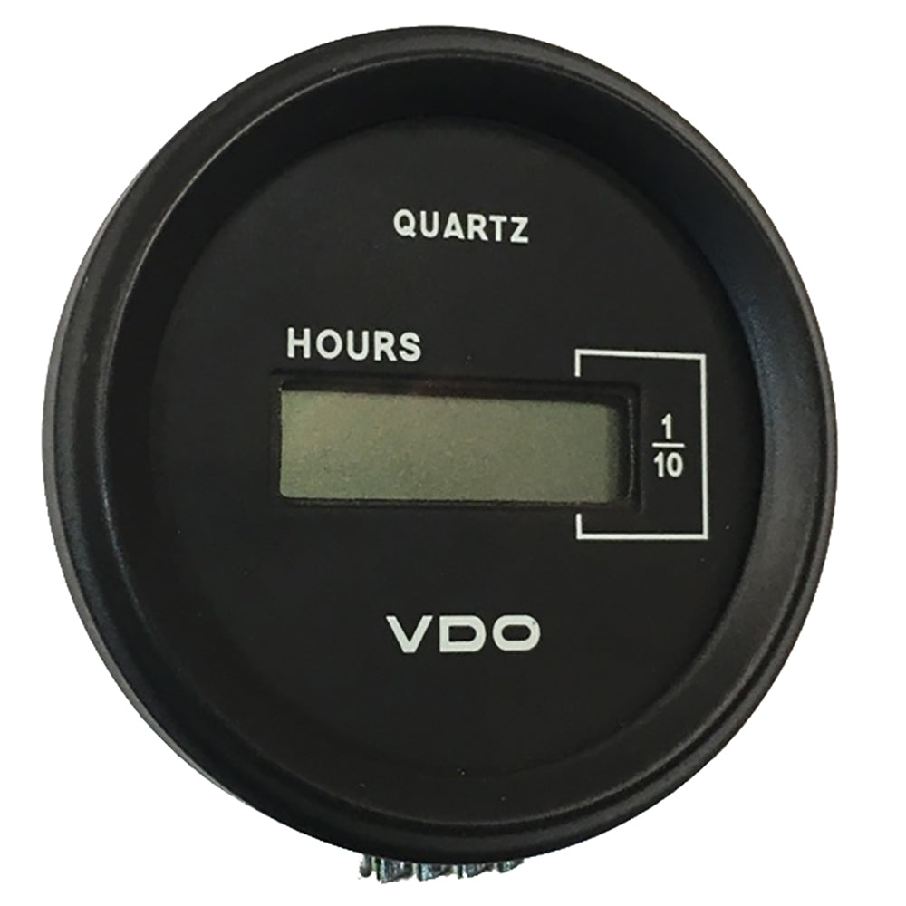 VDO Cockpit Marine 52mm (2-1/16") LCD Hourmeter - Black Dial/Chrome Bezel OutdoorUp