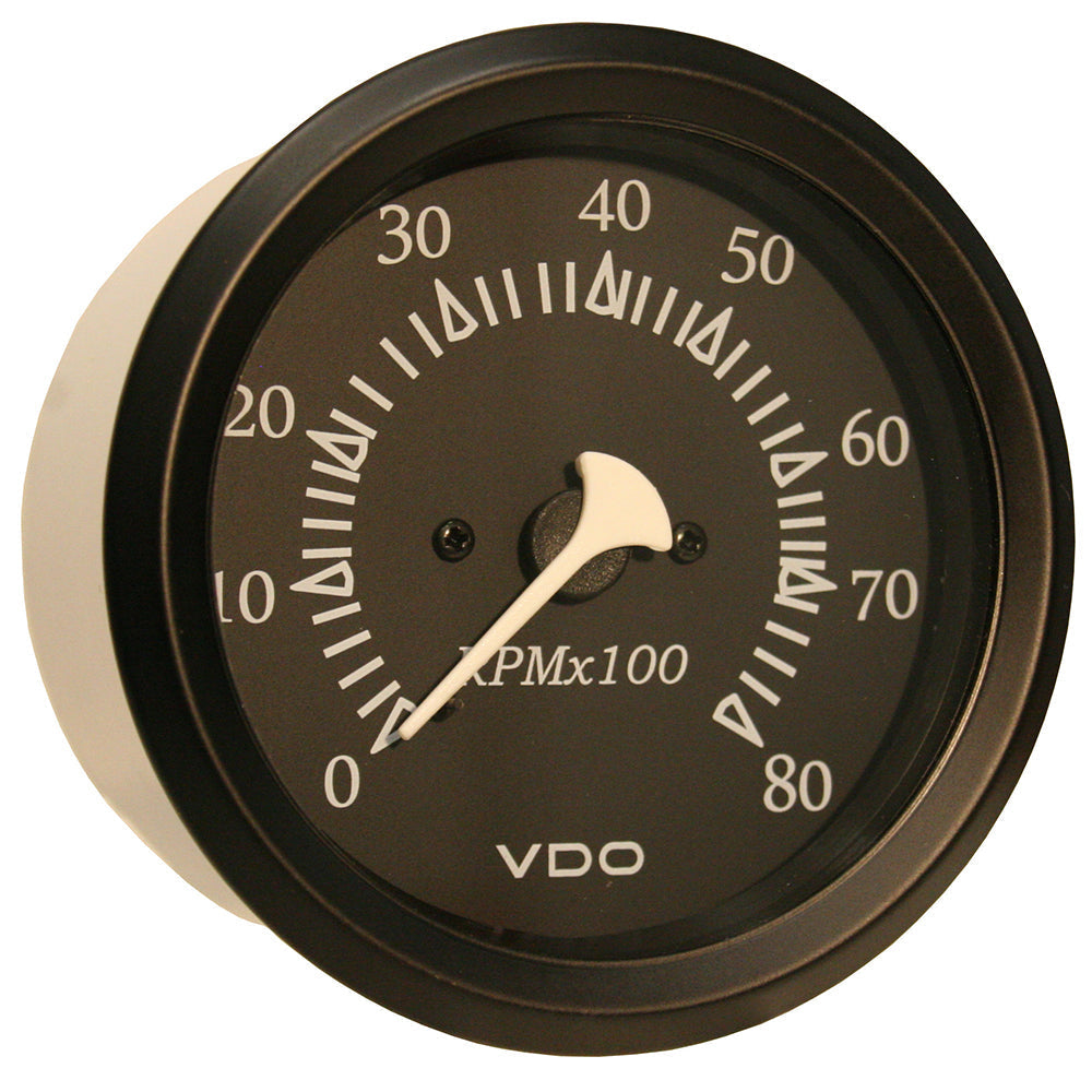 VDO Cockpit Marine 85mm (3-3/8") Outboard Tachometer - Black Dial/Bezel OutdoorUp