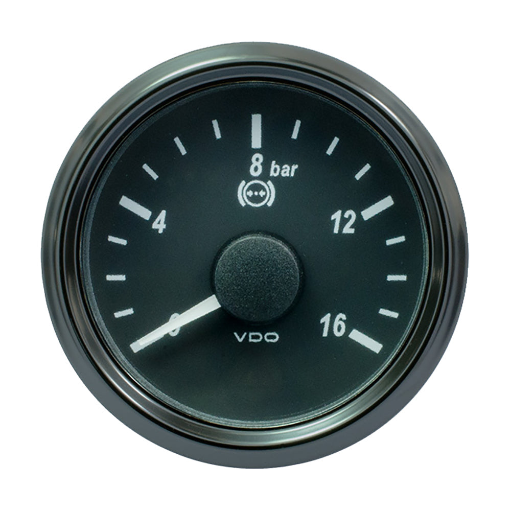 VDO SingleViu 52mm (2-1/16") Brake Pressure Gauge - 16 Bar - 0-4.5V OutdoorUp