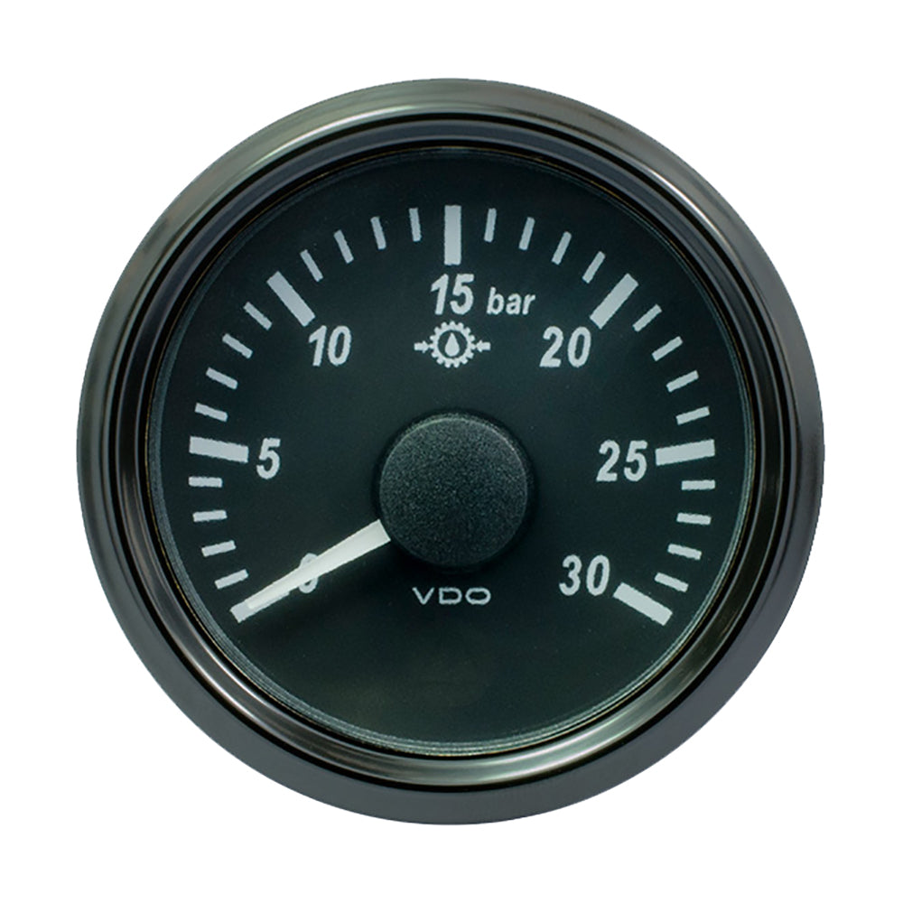 VDO SingleViu 52mm (2-1/16") Brake Pressure Gauge - 30 Bar - 0-4.5V OutdoorUp