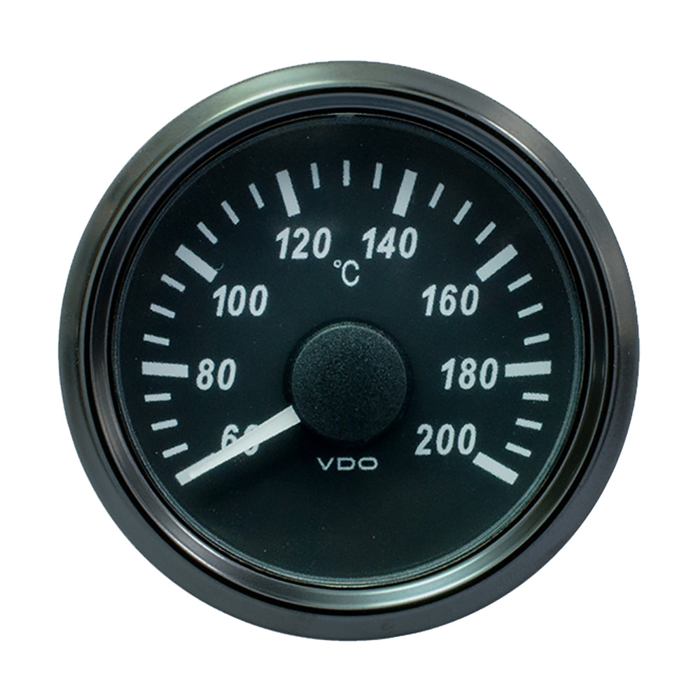 VDO SingleViu 52mm (2-1/16") Cylinder Temp. Gauge - 200C - 471-14 Ohm OutdoorUp