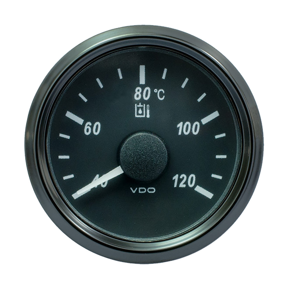 VDO SingleViu 52mm (2-1/16") Hydraulic Oil Temp. Gauge - 120C - 291-22 Ohm OutdoorUp