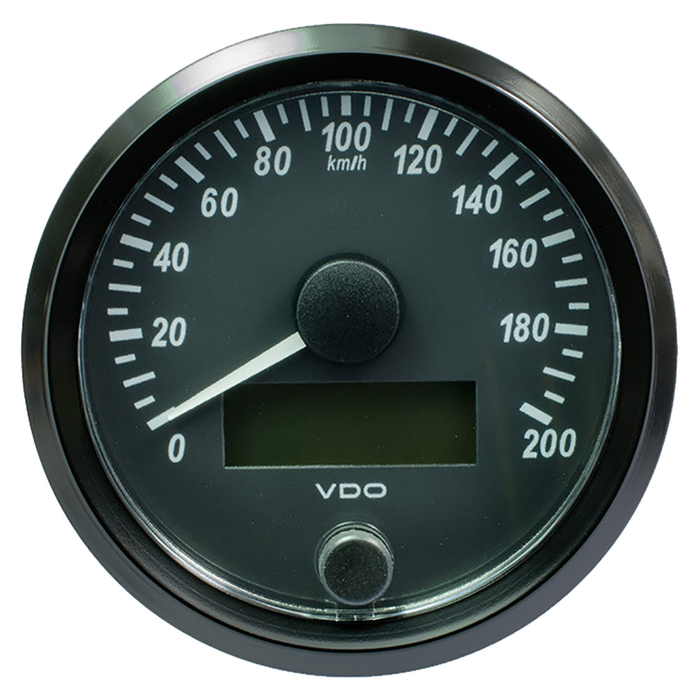 VDO SingleViu 80mm (3-1/8") Speedometer - 200 KM/H OutdoorUp